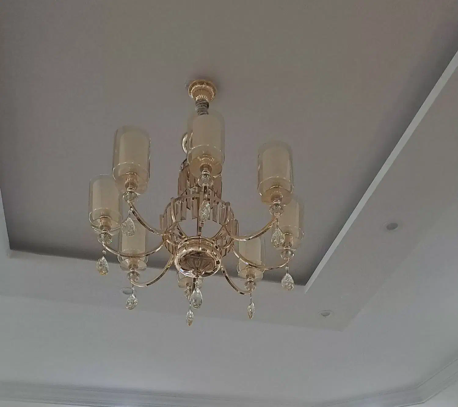 لوستر سالن پذیرایی|لوستر و چراغ آویز|خمین, |دیوار