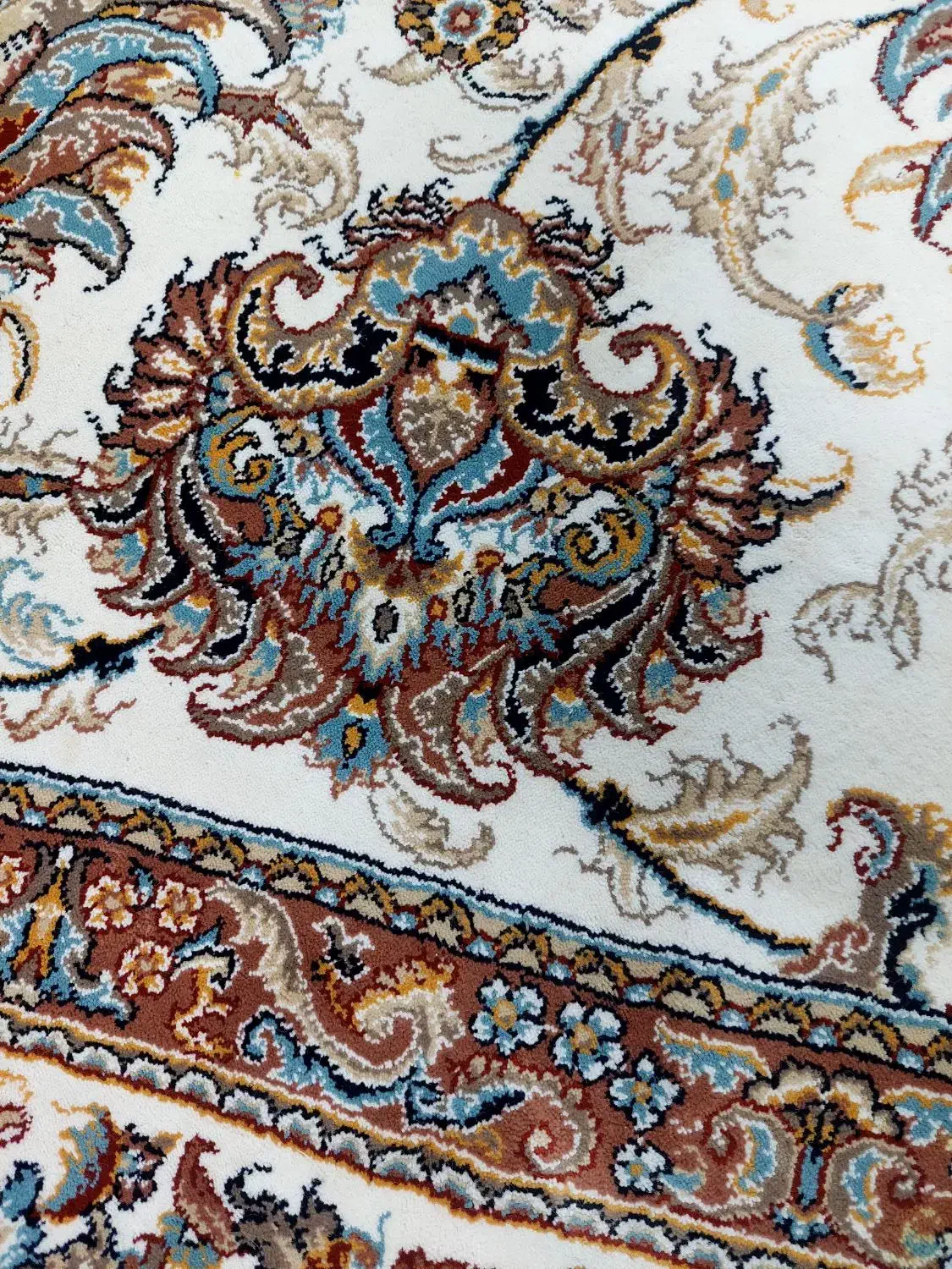 قالی|فرش|قم, باغ شریفی|دیوار