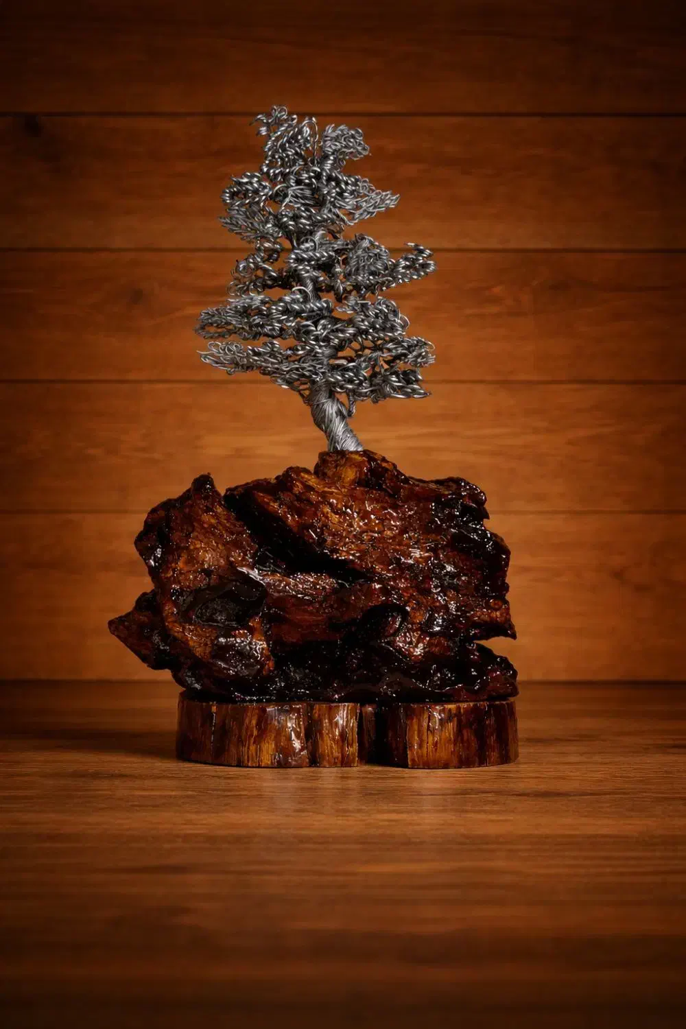 بونسای فلزی|مجسمه، تندیس، ماکت|تهران, قصر فیروزه ۲|دیوار