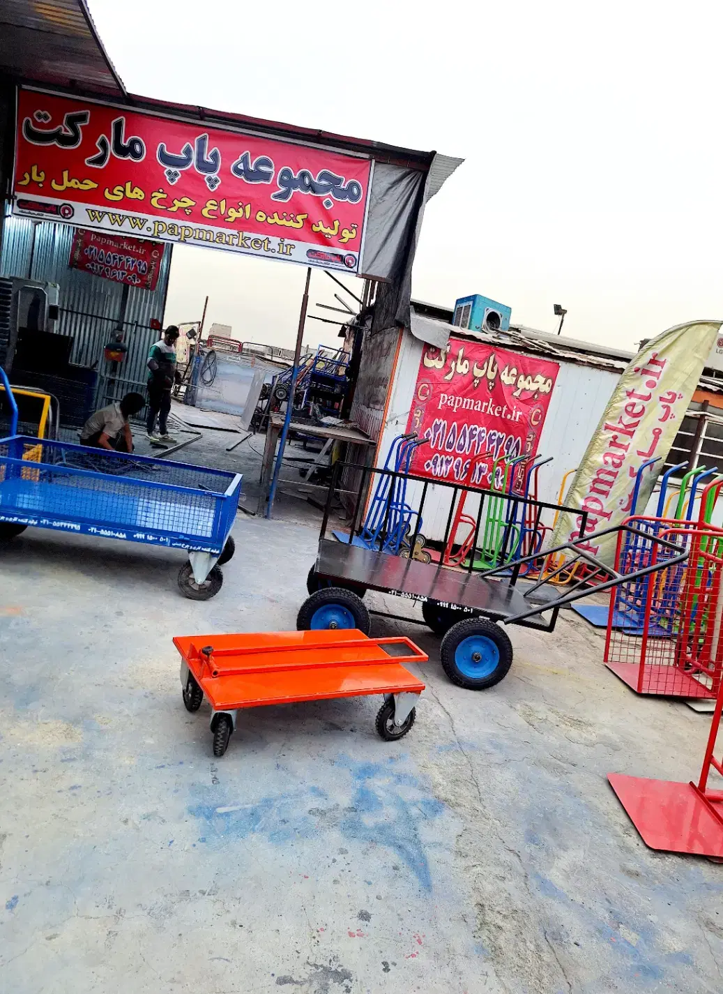 گاری چهار چرخ تاشو باربر دستی حمل بار دسته تاشو|ابزارآلات|تهران, تهرانویلا|دیوار