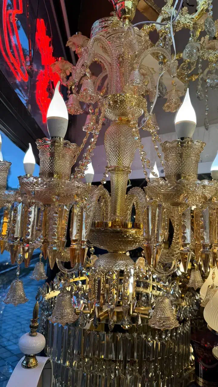 لوستر مورانو شیشه ای جدید|لوستر و چراغ آویز|اردبیل, |دیوار