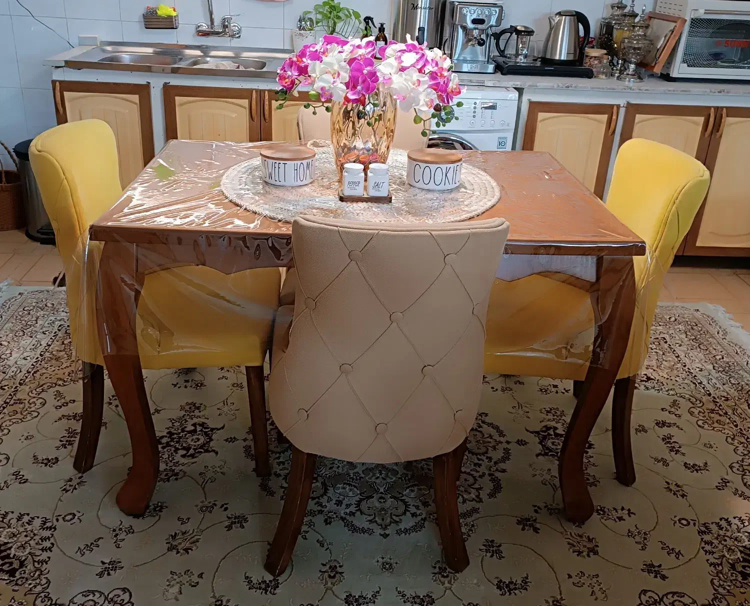 میز ناهارخوری چوبی درحد نو|میز و صندلی غذاخوری|سمنان, |دیوار