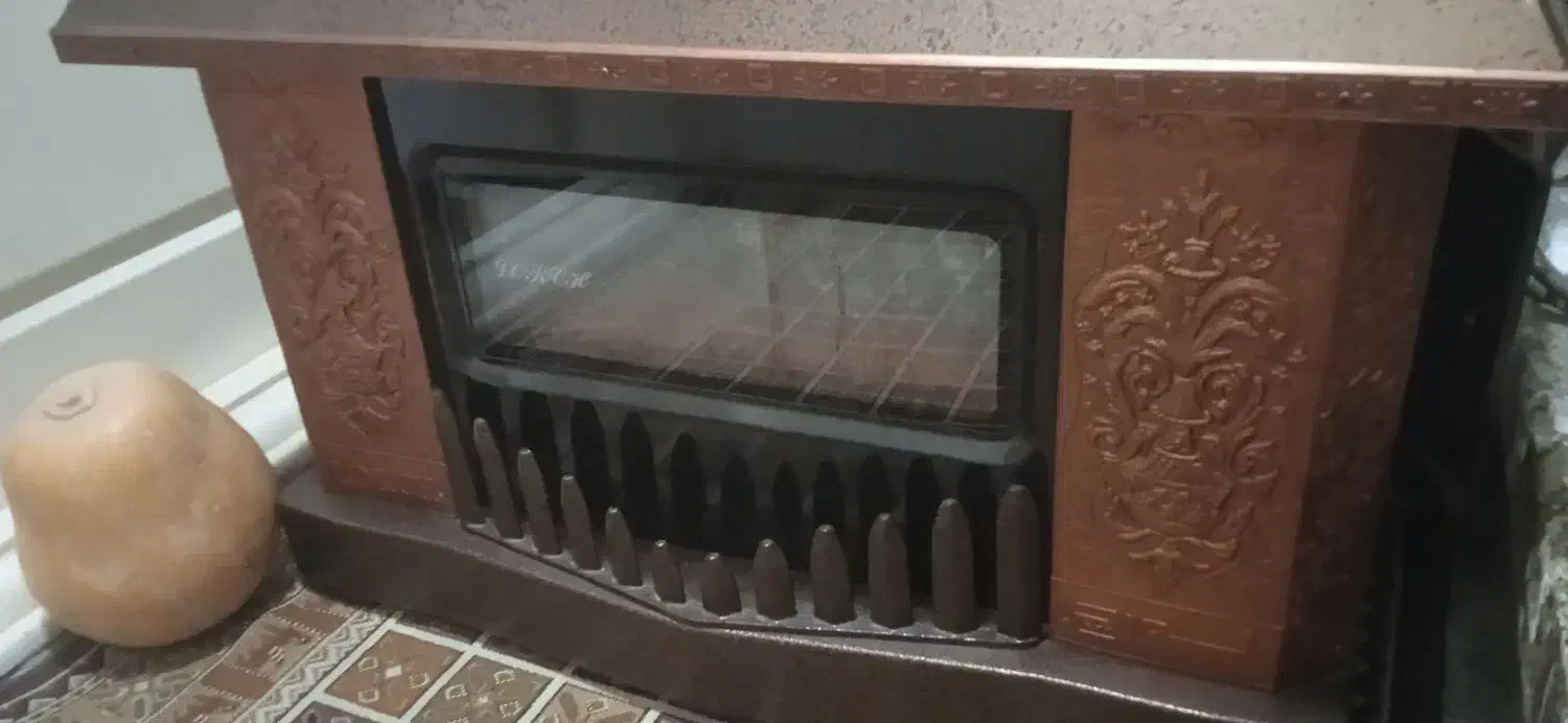 بخاری طرح شومینه|بخاری، هیتر، شومینه|ری, اقدسیه|دیوار