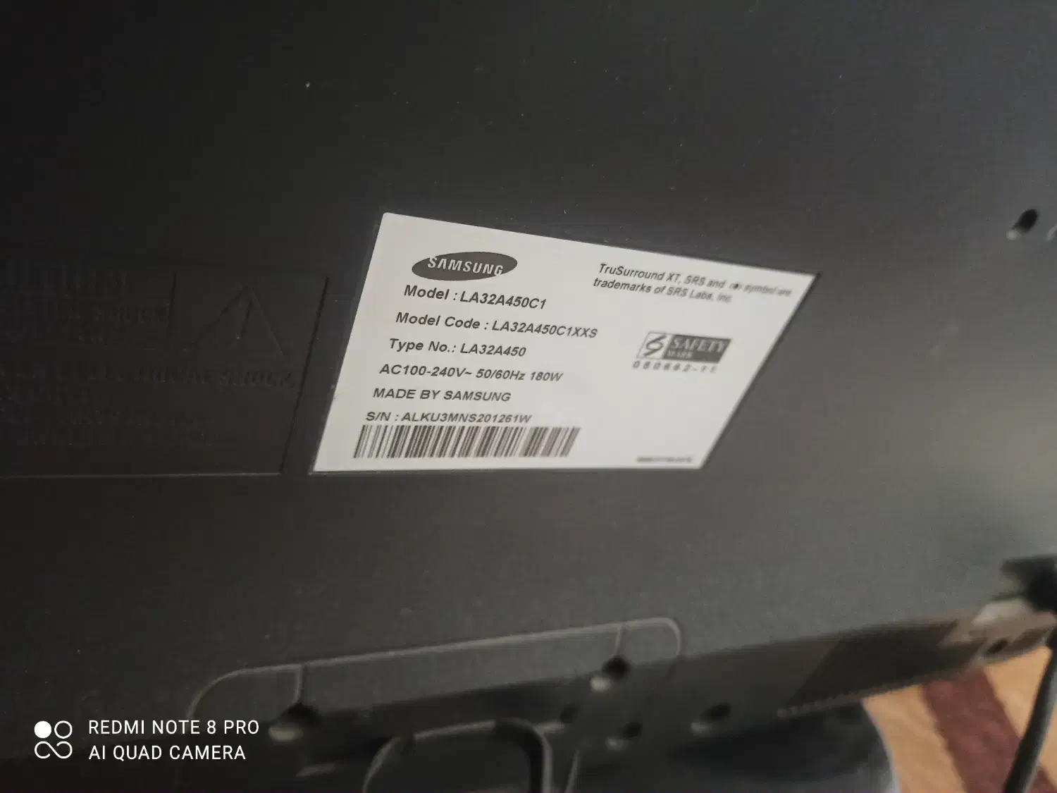 تلویزیون سامسونگ ۳۲ اینچ|تلویزیون و پروژکتور|خوی, |دیوار