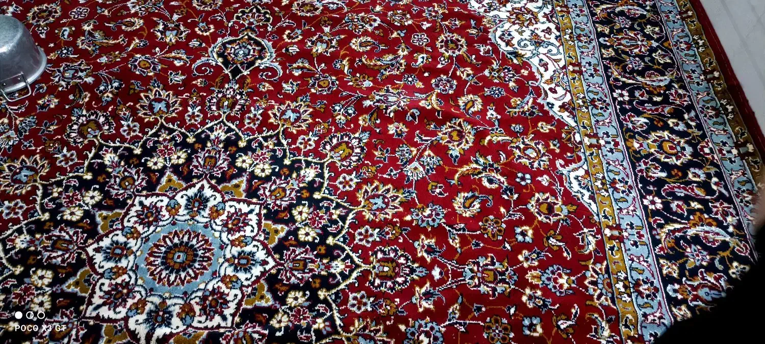 قالی 12 متری جنس نخ|فرش|خرم‌آباد, |دیوار