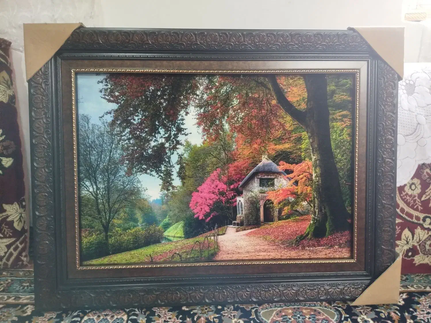 ۲ عدد تابلو فرش ماشینی|تابلو فرش|خرم‌آباد (تنکابن), |دیوار