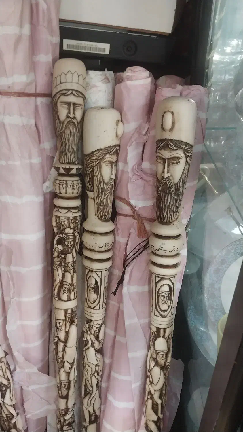 عصای رخ درویش|کلکسیون اشیاء عتیقه|تهران, امام حسین|دیوار