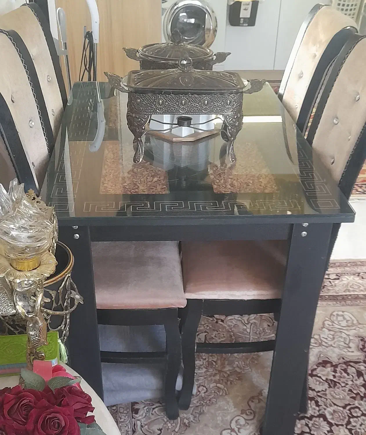 میز غذا خوری و گاز طرح فر|میز و صندلی غذاخوری|همدان, |دیوار