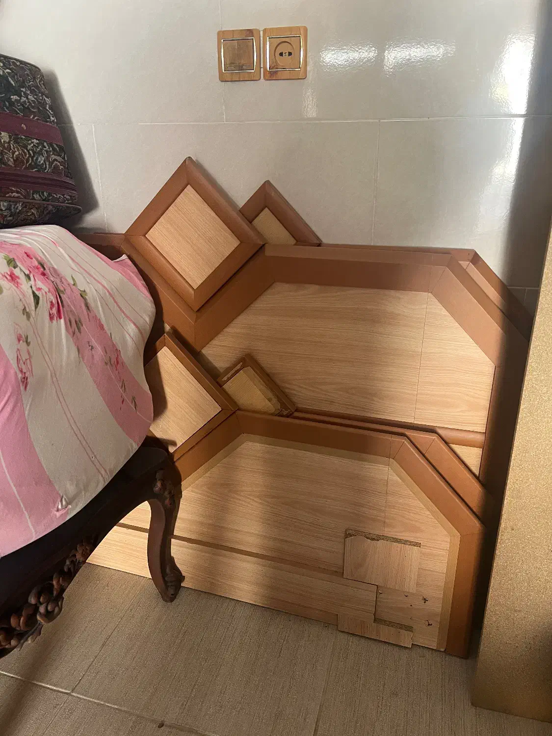 دو عدد تخت ست|تخت و سرویس خواب|فسا, |دیوار