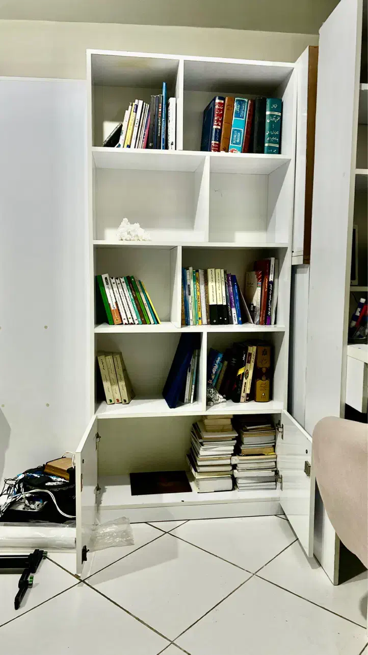 کتابخانه|کتابخانه، شلف، قفسههای دیواری|تهران, ارم|دیوار