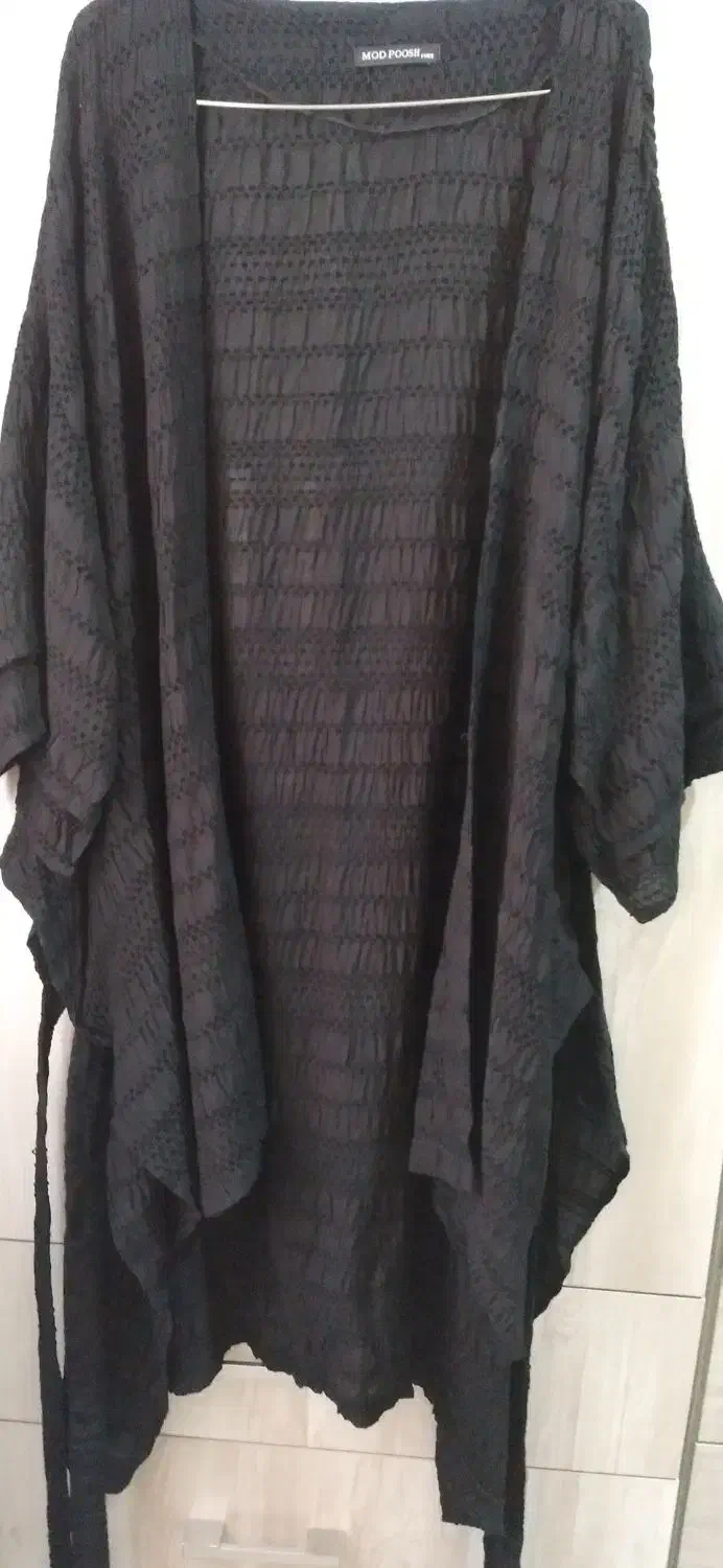 مانتو کرشه  مشکی مدل دار   زنانه بسیار نو و تمیز|لباس|تهران, مختاری|دیوار