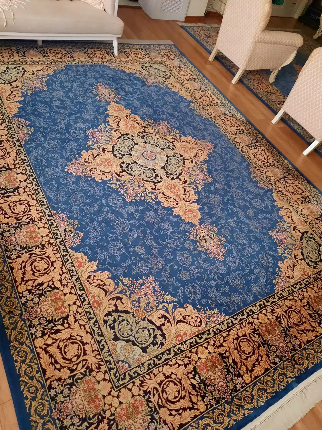 ۲ تخته فرش ۱۲متری ابریشم گونه فرهی در حد آکبند|فرش|تهران, ونک|دیوار