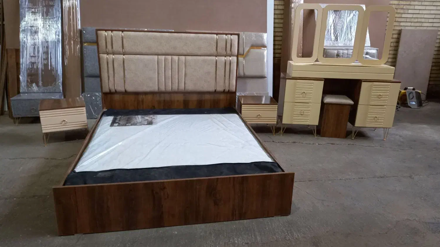 سرویس خواب مدل رنگی|تخت و سرویس خواب|تبریز, |دیوار