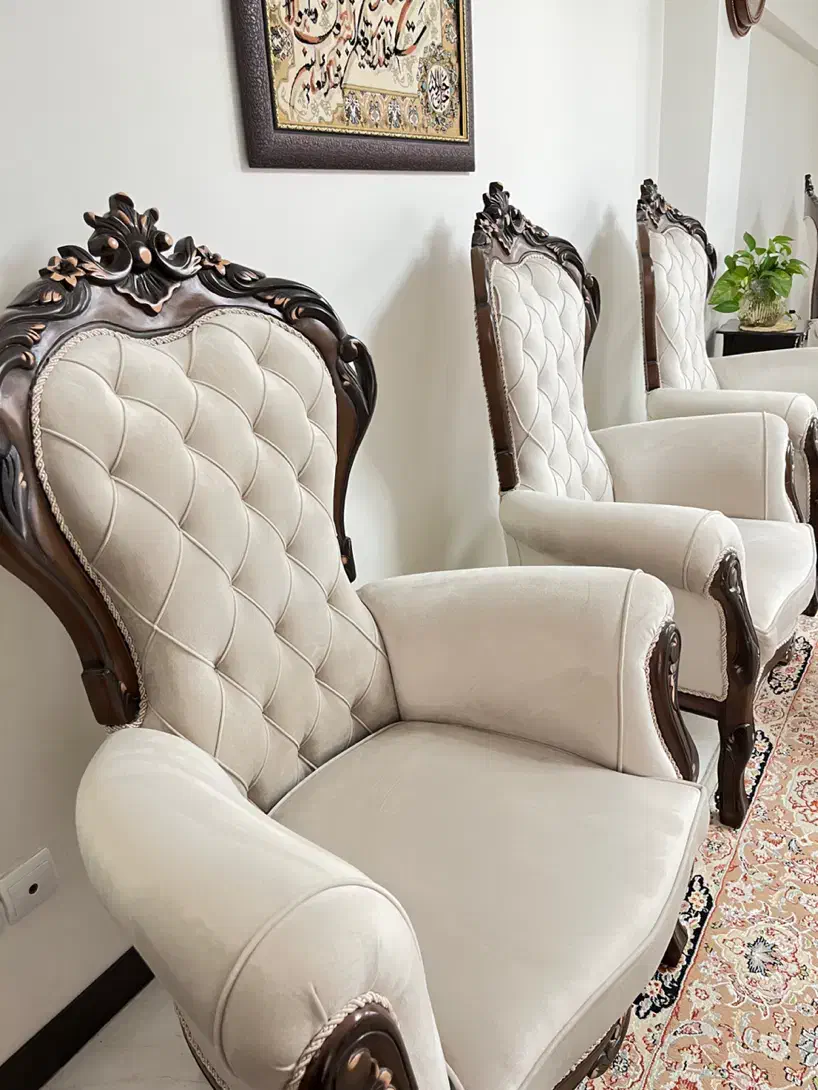 مبل سلطنتی ۹ نفره|مبلمان خانگی و میز عسلی|اصفهان, فرودگاه شهید بهشتی|دیوار