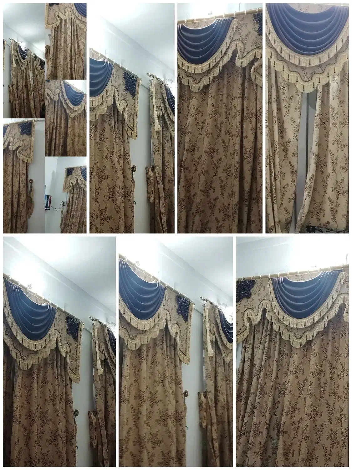 پرده ،یک در دوپنجره|پرده، رانر، رومیزی|لار, |دیوار