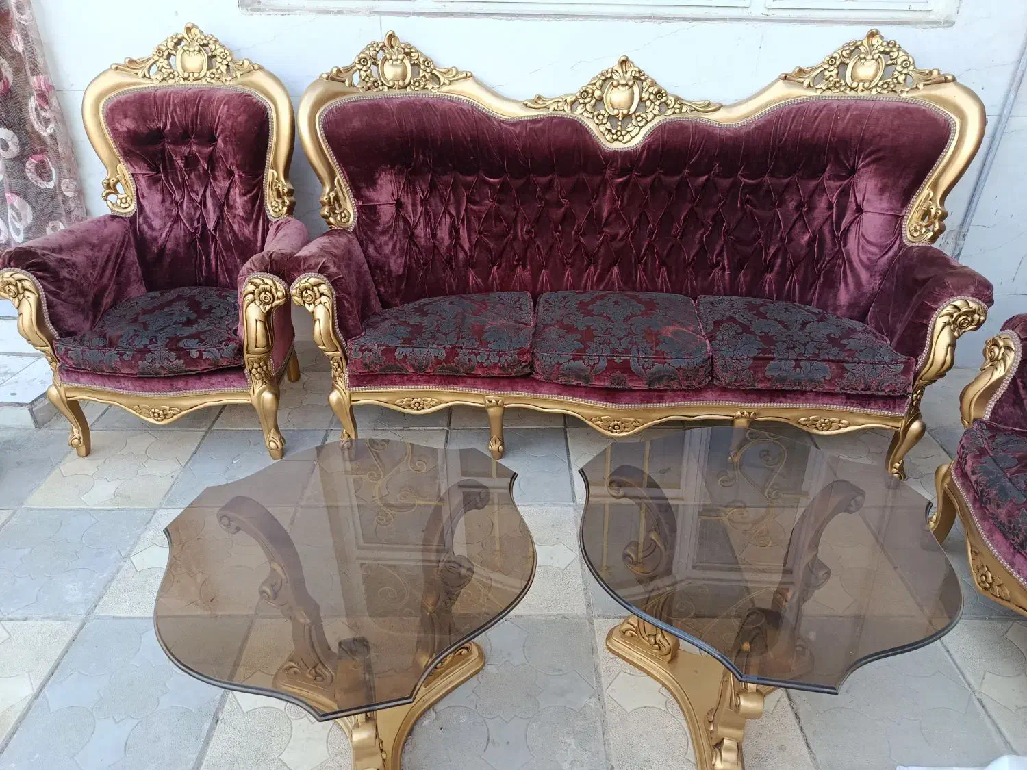 مبلمان سلطنتی 7 نفره فقط 6/500|مبلمان خانگی و میز عسلی|نیشابور, فردوسی جنوبی|دیوار