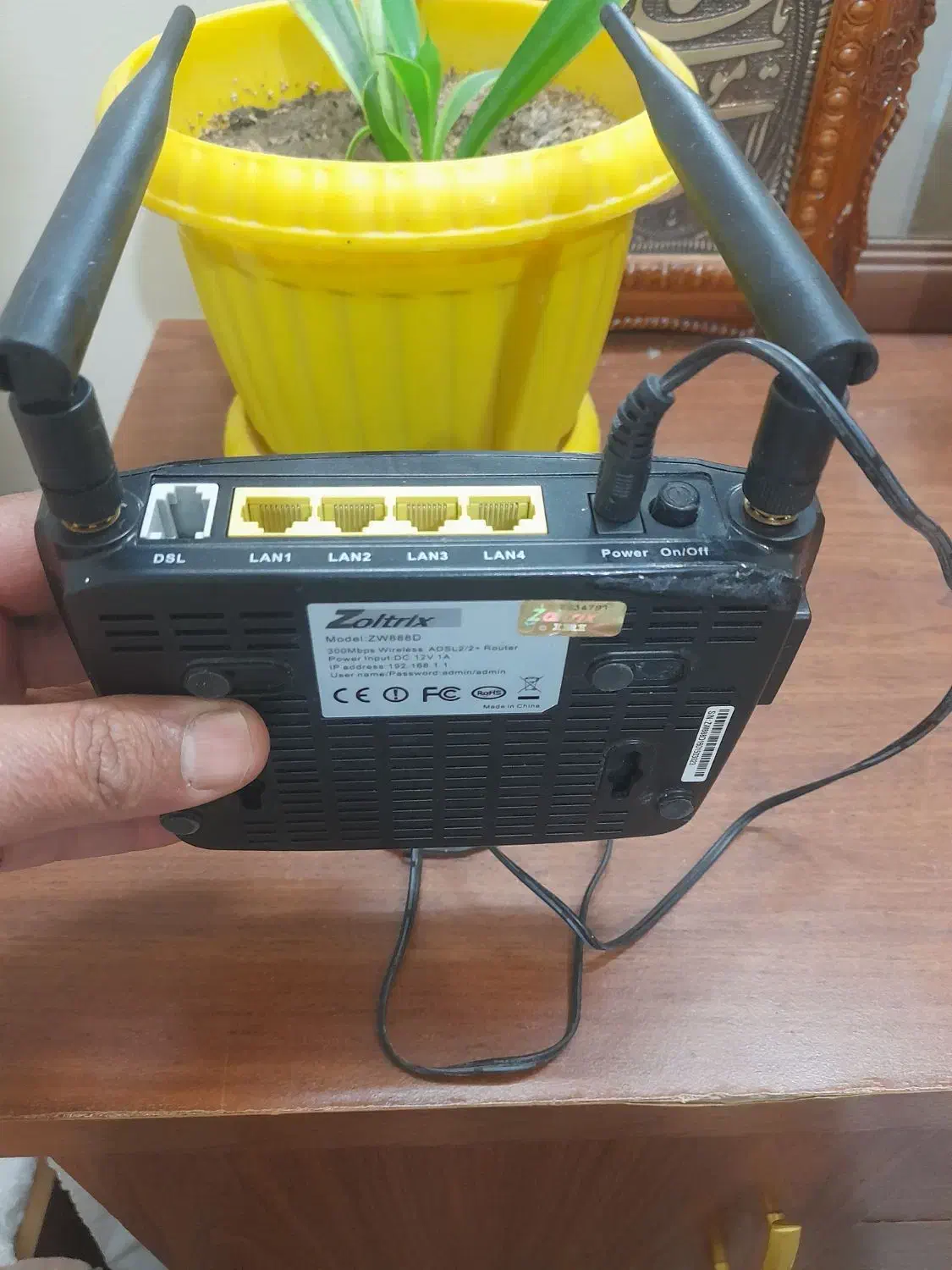 مودم zoltrix مدل zw888d|مودم و تجهیزات شبکه|اسلامشهر, مظفریه|دیوار