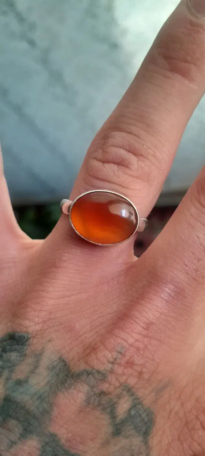 انگشتر نقره عقیق یمن|جواهرات|قزوین, |دیوار