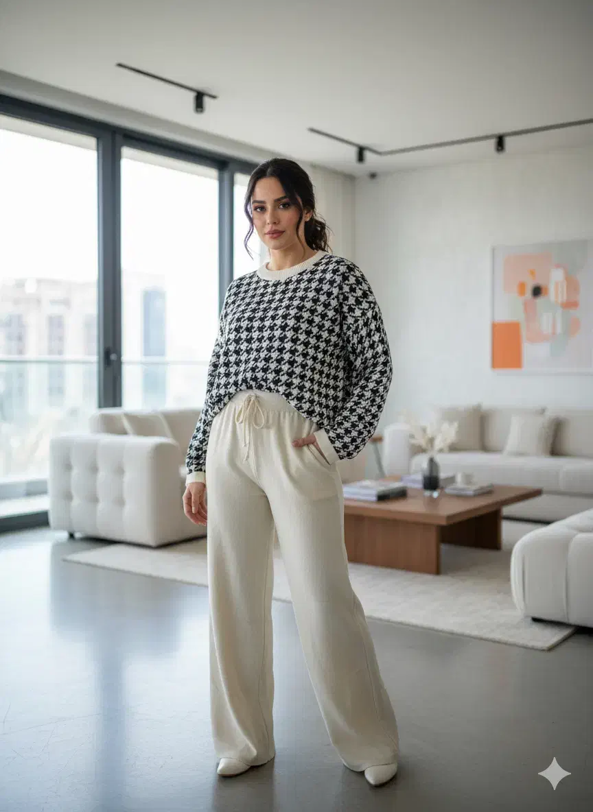 ست بافت و شلوار|لباس|سیرجان, |دیوار