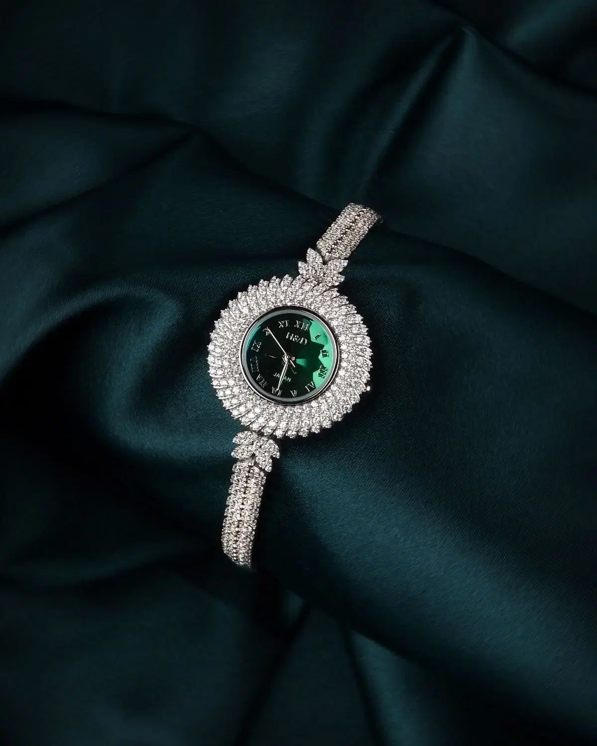 ساعت نقره موتور سبز زمردی موتور ژاپن میوتا ضد آب۸۳|بدلیجات|تبریز, |دیوار