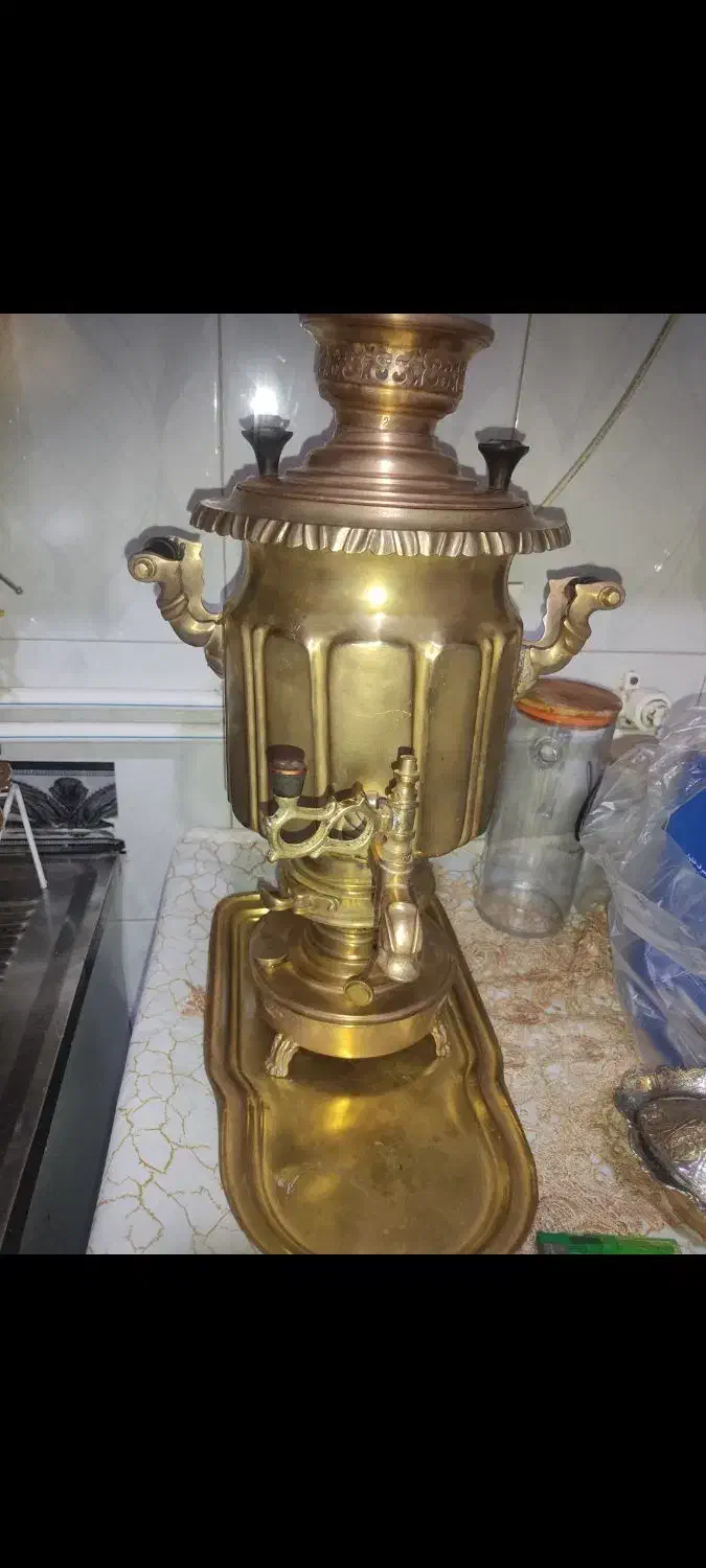 سماور نفتی قدیمی|کلکسیون اشیاء عتیقه|سقز, |دیوار