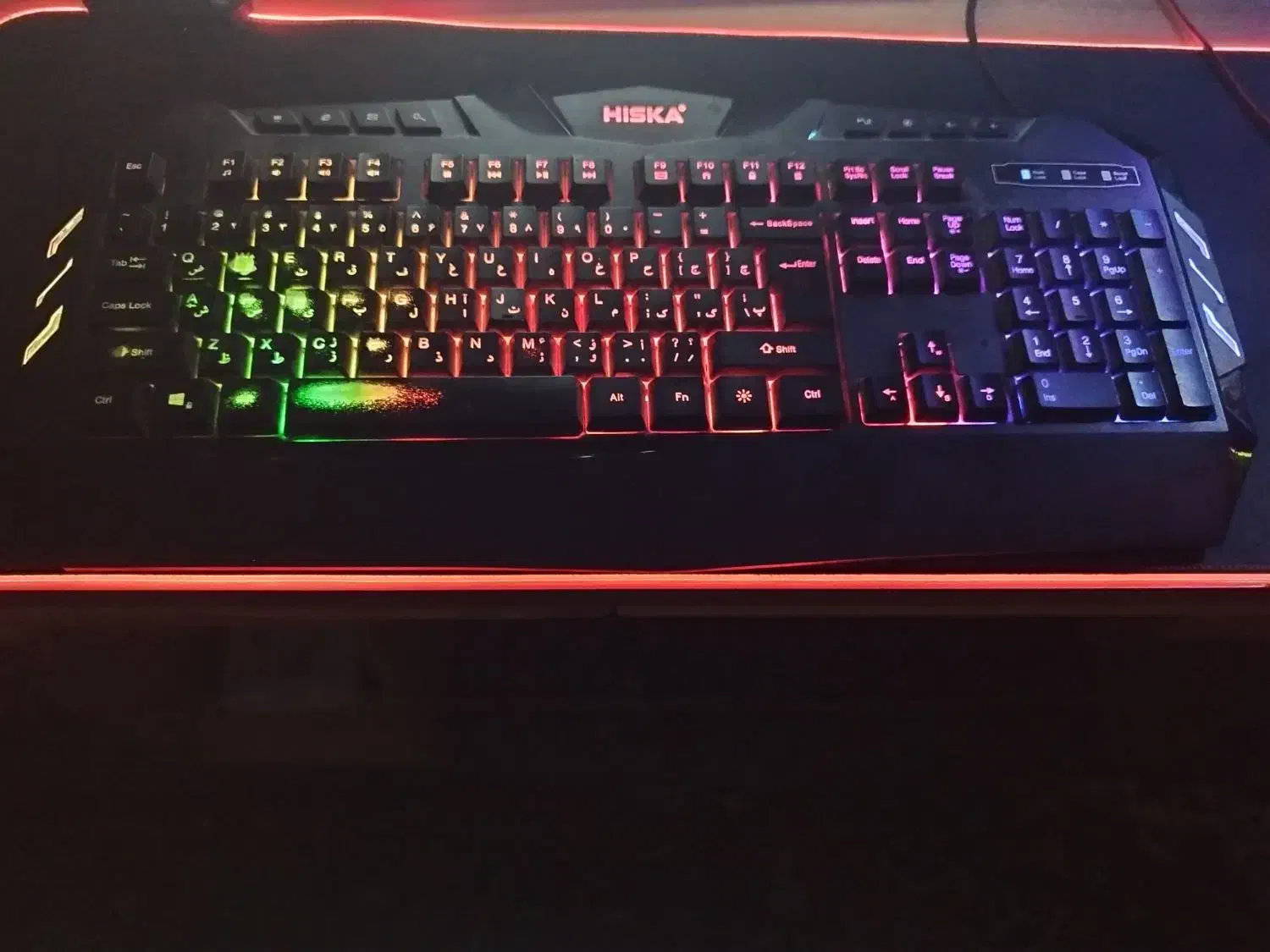 کیبورد گیمینگ هیسکا rgb|قطعات و لوازم جانبی رایانه|اسلام آباد, |دیوار