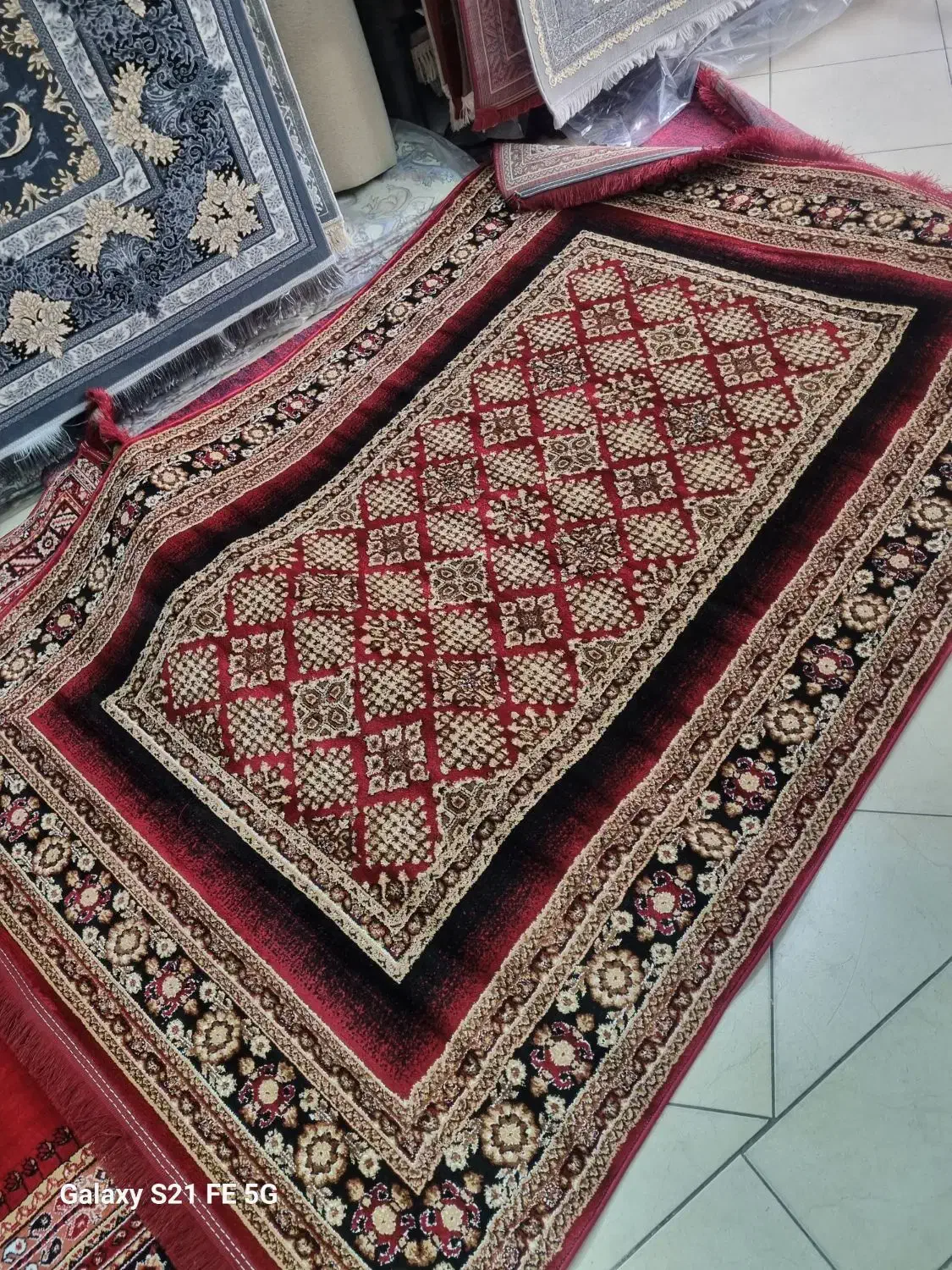 فرش ۴متری طرح بلوچی لاکی رنگ|فرش|کرج, اسدآباد|دیوار