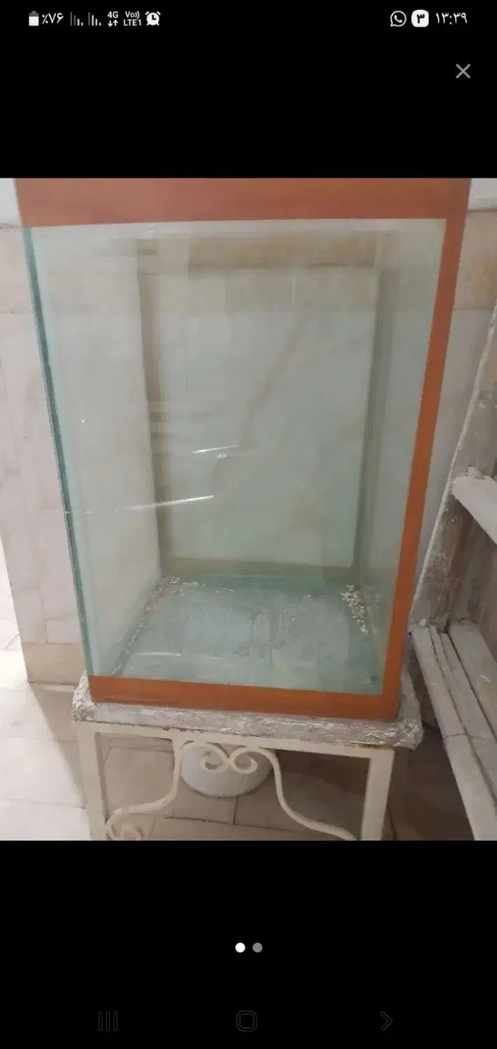 آکواریوم شیشه ۱۰ میل سالنی|ماهی|ساوه, |دیوار