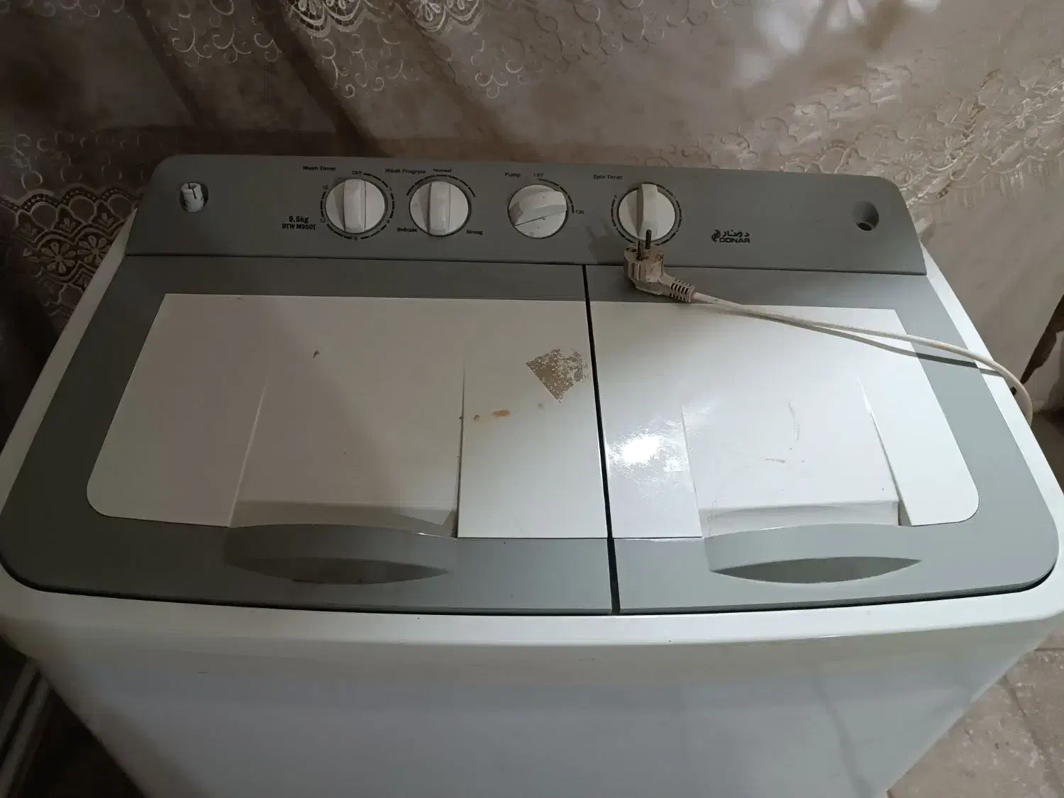 ماشین لباسشویی ۹نیم کیلیوی در حد|ماشین لباسشویی و خشک‌کن لباس|کاشان, معلم|دیوار
