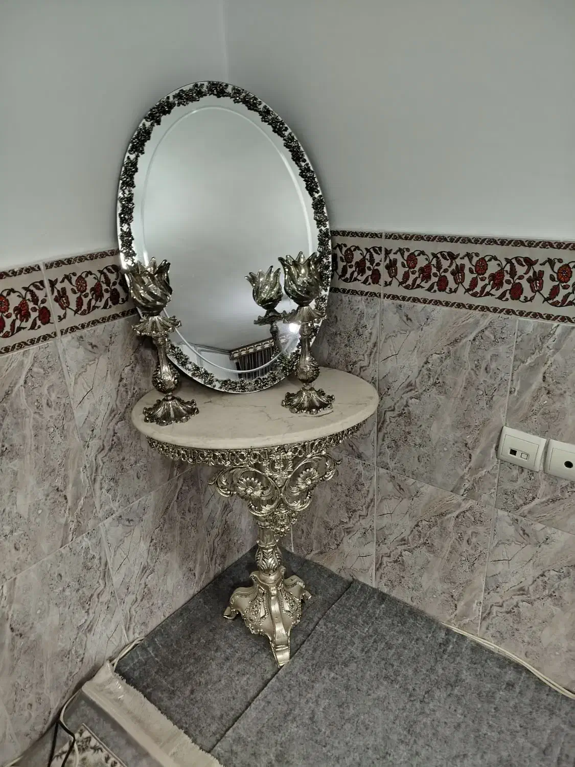 آینه شعمدان|بوفه، ویترین، کنسول|محمدشهر, کوی بهار|دیوار