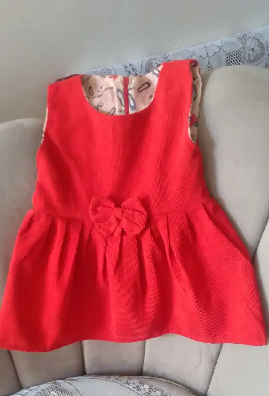 سارافون دخترانه مخمل...|کفش و لباس بچه|کرمان, |دیوار