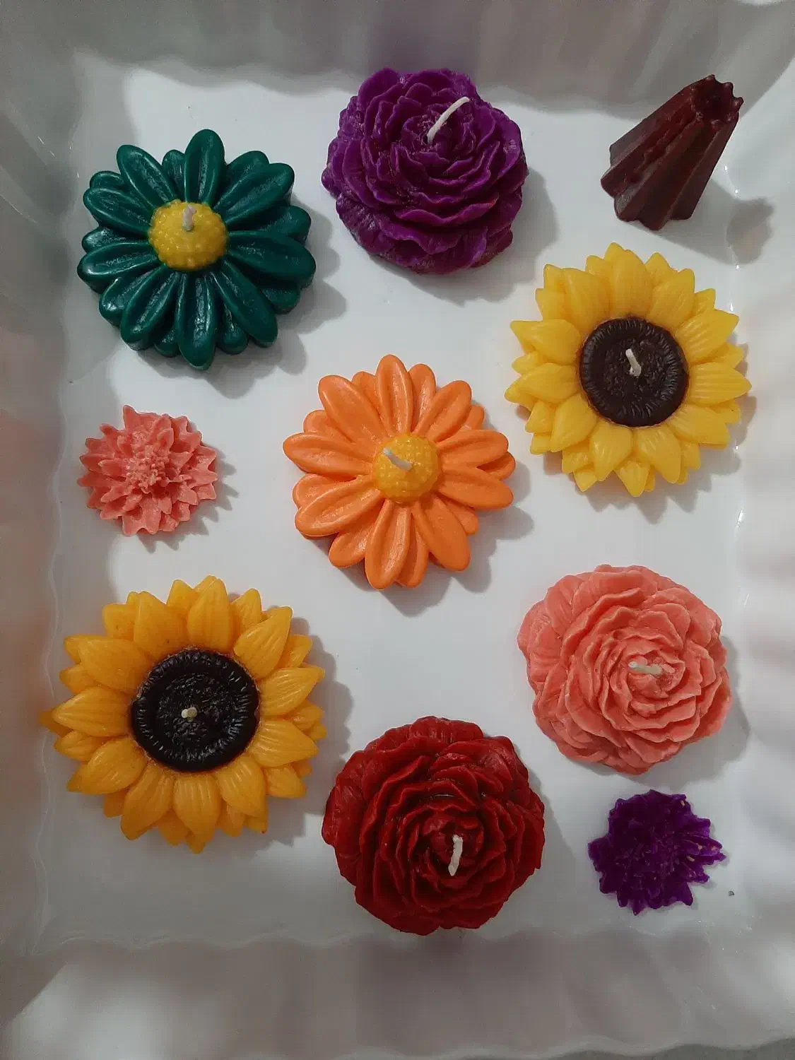 شمع‌های گل|صنایع دستی و سایر لوازم تزئینی|مشهد, سناباد|دیوار