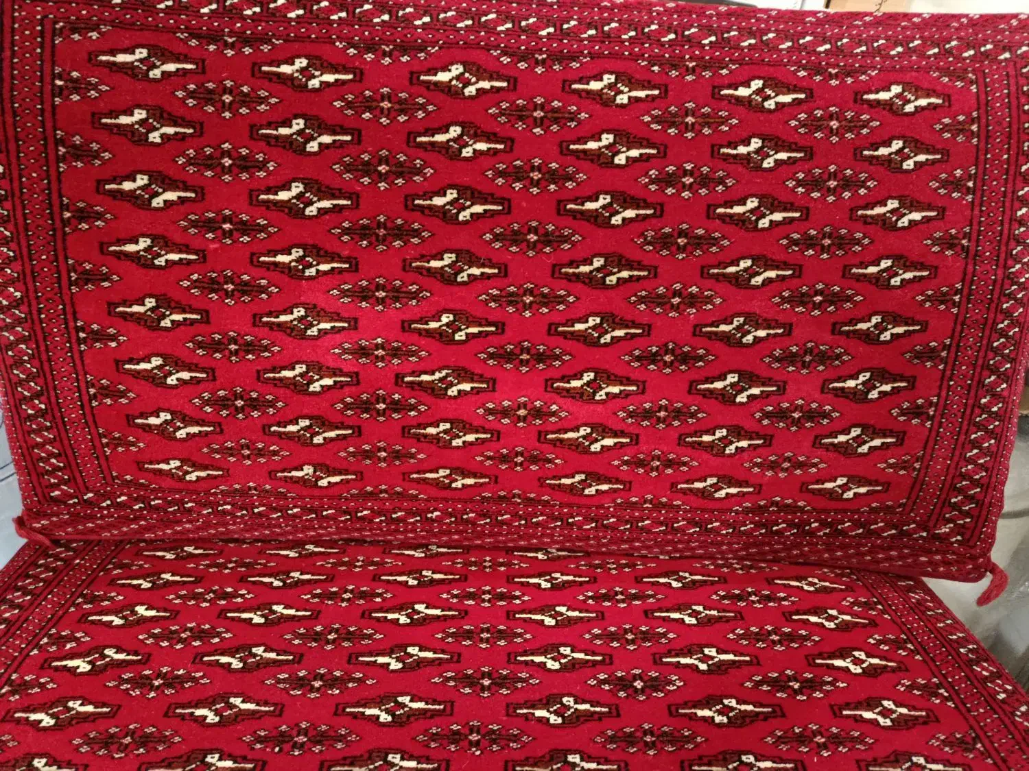 ۲ جفت پشتی دستبافت سنتی طرح ترکمن|پشتی|اندیشه, شهرک صدف|دیوار