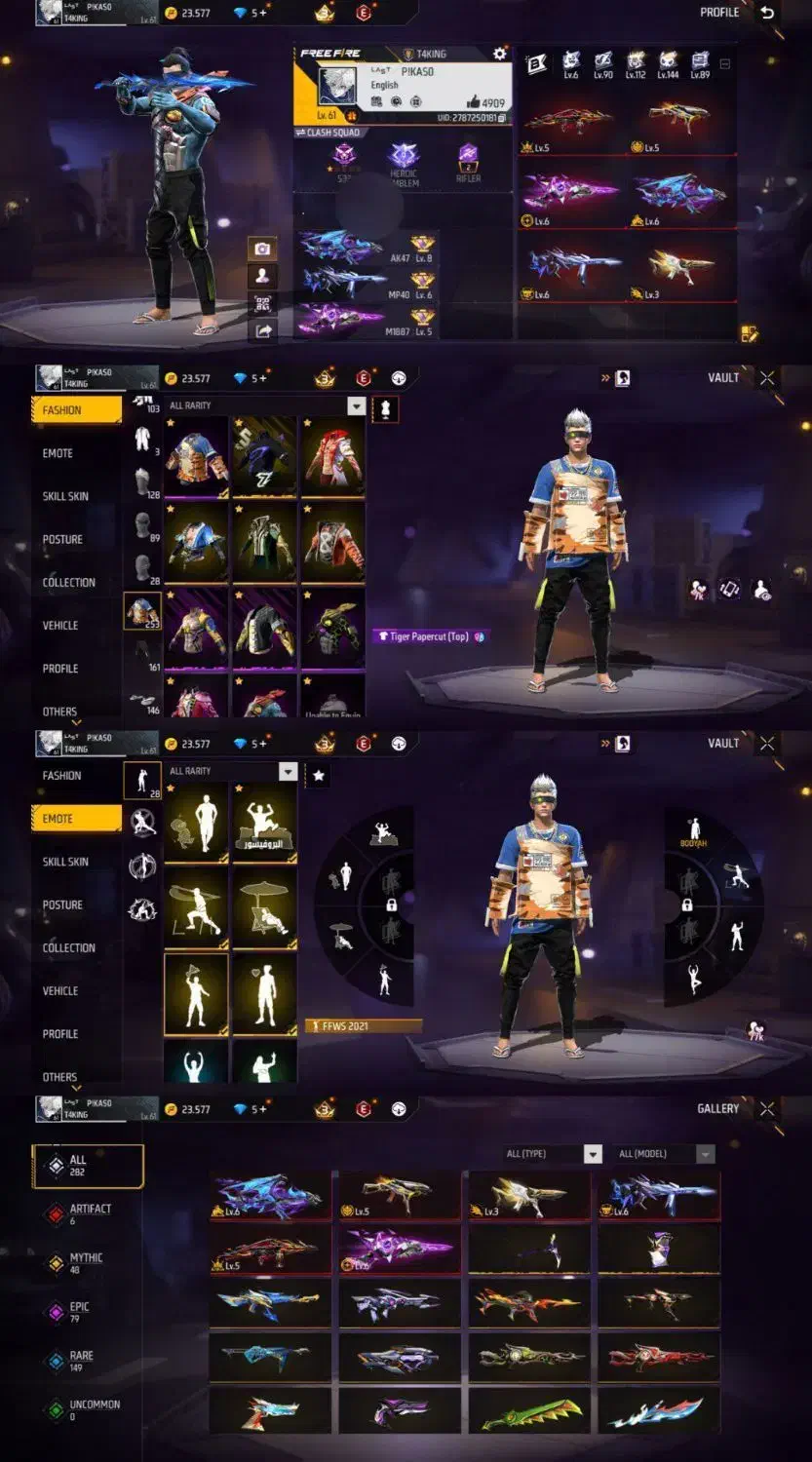 اکانت فری فایر|کنسول، بازی ویدئویی و آنلاین|تهران, هاشمی|دیوار