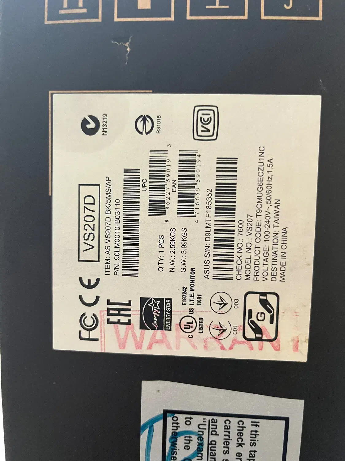 مانیتور ایسوس ۲۰ اینچ|قطعات و لوازم جانبی رایانه|تهران, مجیدیه|دیوار