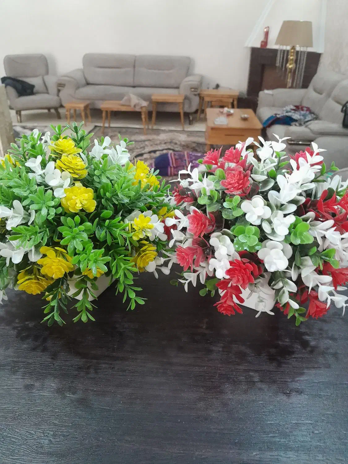 مجموع  ۶ عدد گل مصنوعی  نو عمده  فروش|گل مصنوعی|ملارد, |دیوار