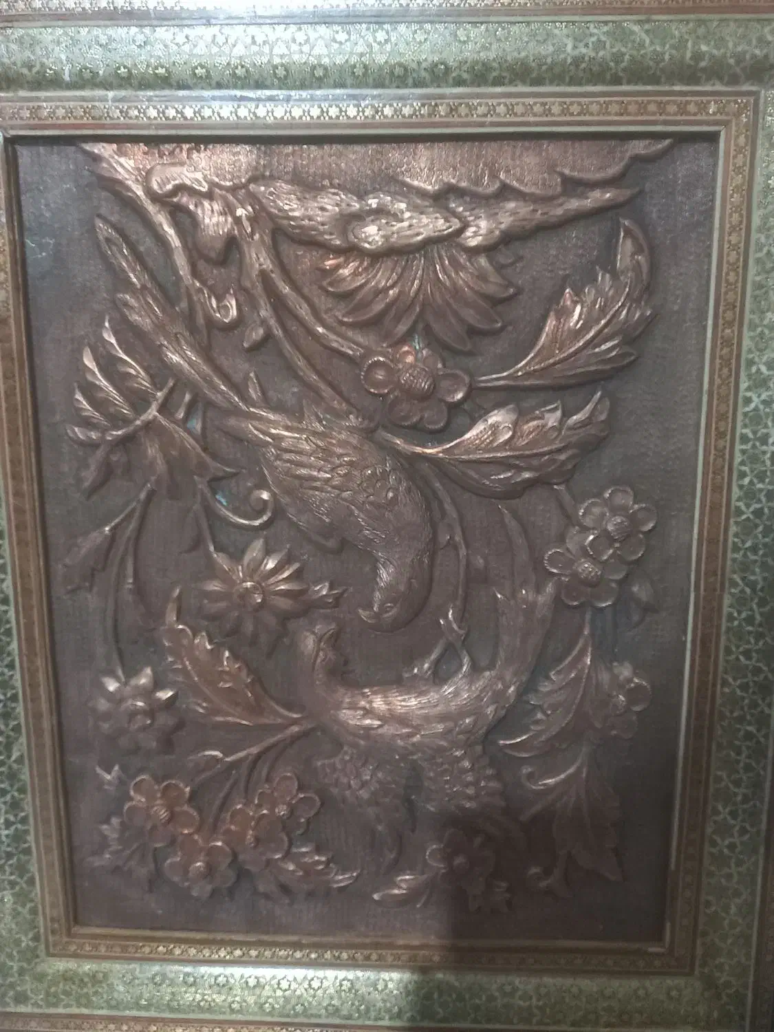 تابلو مسی برجسته هنر دست بینظیر|تابلو، نقاشی، عکس|شاهینشهر, فردوسی|دیوار