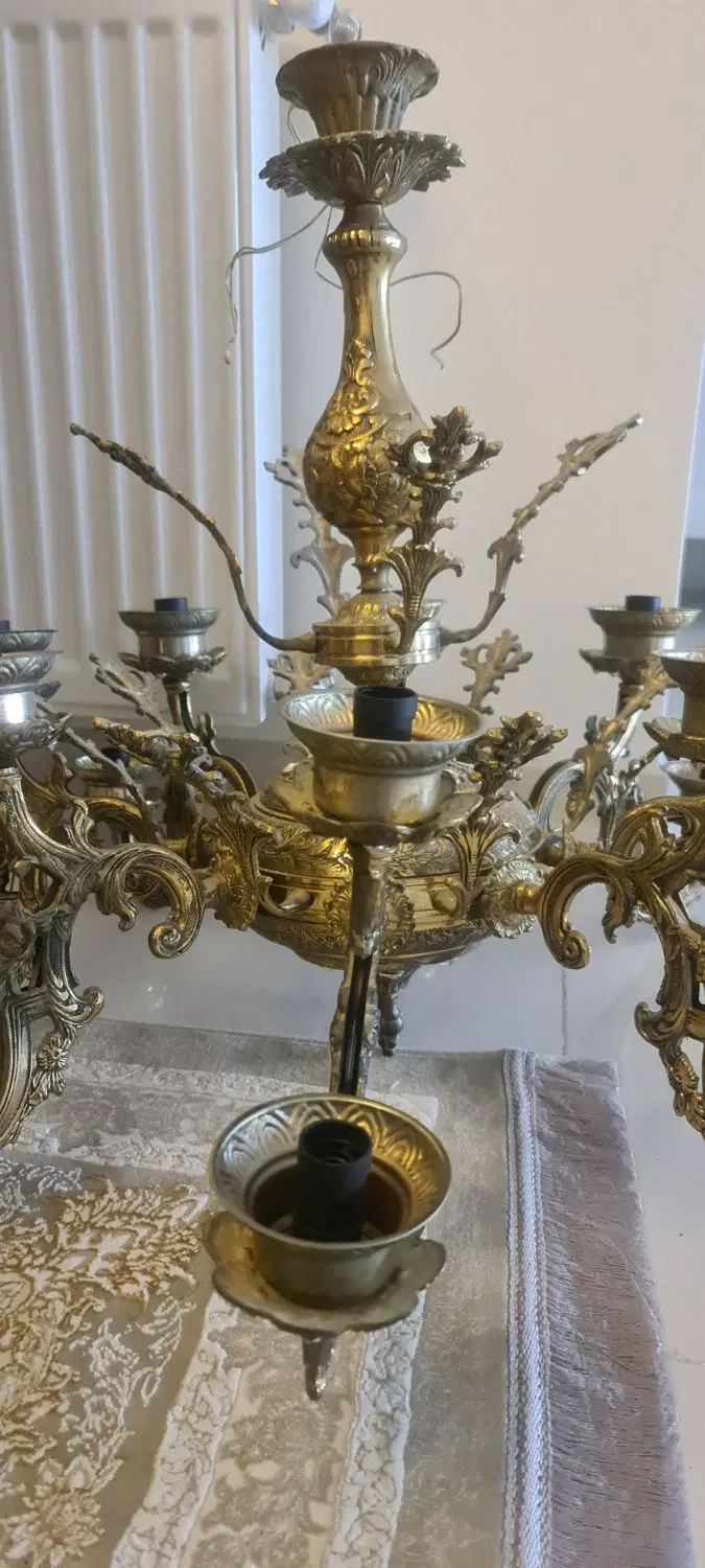 لوستر برنجی|لوستر و چراغ آویز|مشهد, بهارستان|دیوار