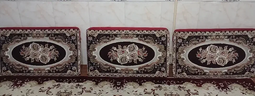 فرش ۱۲ متری ، دوجفت پشتی|فرش|قدس, شهر‌قدس|دیوار