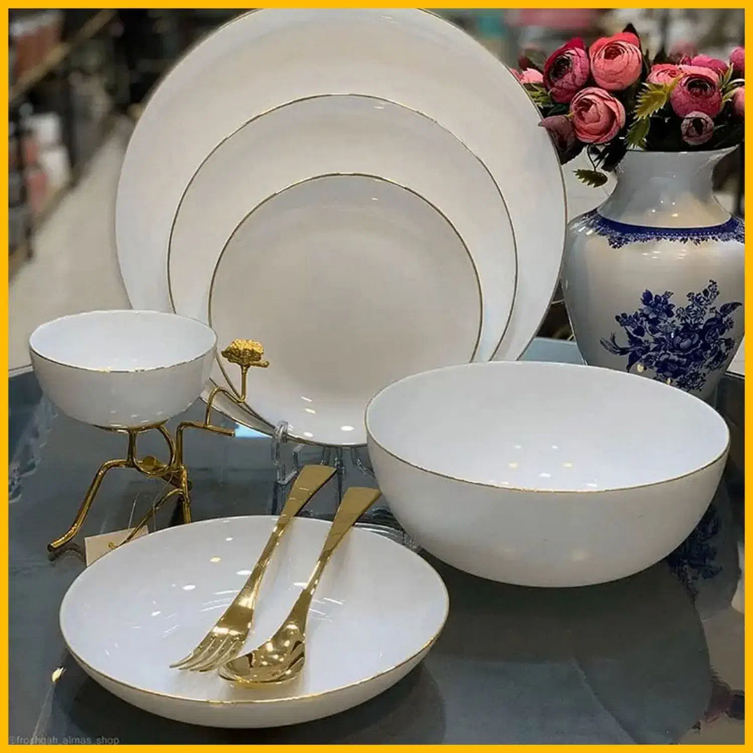 سرویس آرکوپال لب طلایی|ظروف سرو و پذیرایی|تهران, شوش (باغ آذری)|دیوار