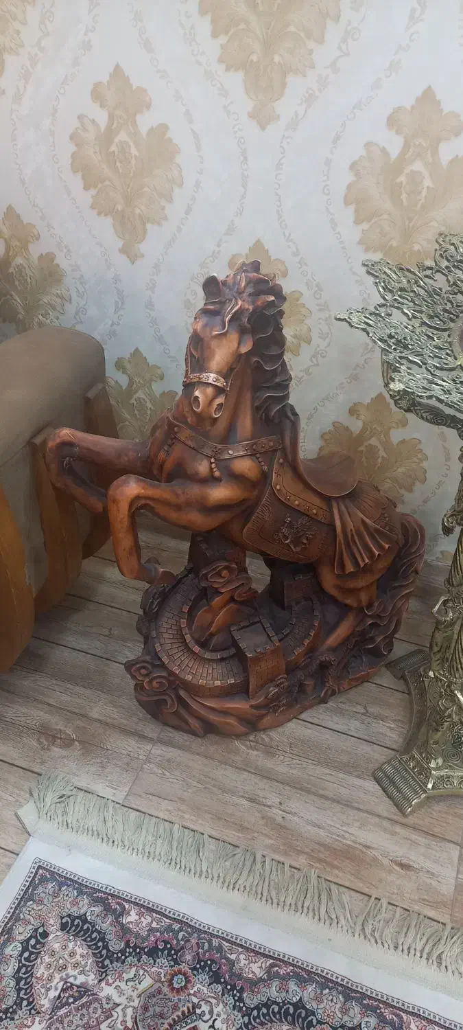 اسب پلی استر بزرگ|مجسمه، تندیس، ماکت|رفسنجان, |دیوار