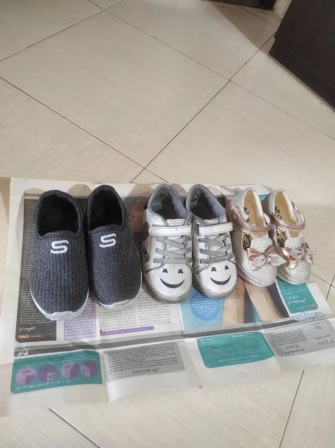 کفش دخترانه|کفش و لباس بچه|اندیشه, اندیشه فاز ۲|دیوار