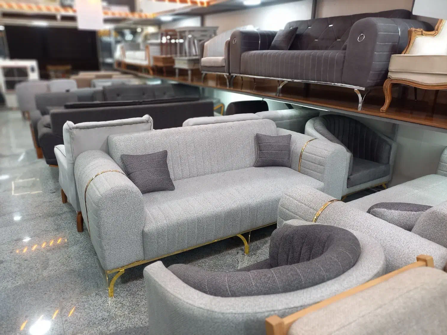 مبل راحتی پارچه تدی|مبلمان خانگی و میز عسلی|خمینی‌شهر, |دیوار