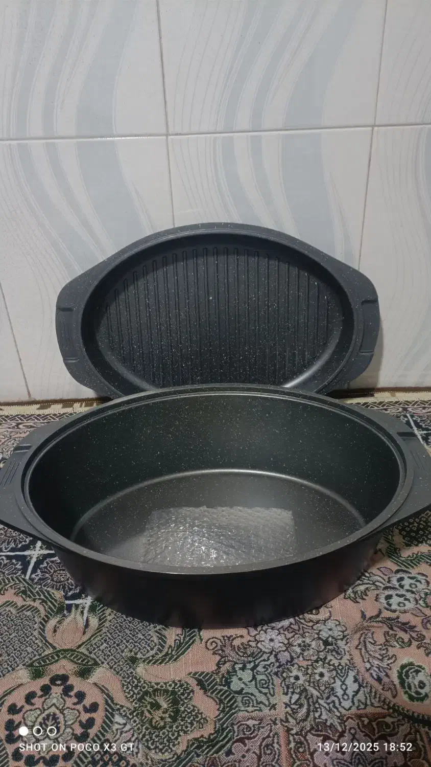 ماهیتابه دو طرفه مرغ و ماهی گریل، کاملا نو|ظروف پخت‌وپز|محمدیه-قزوین, |دیوار