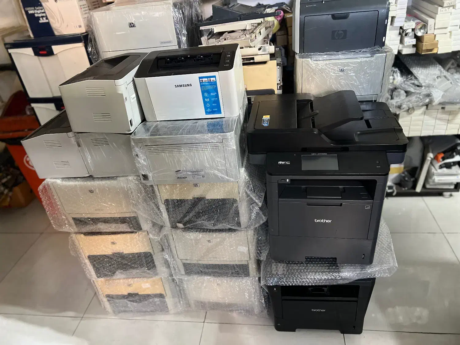 پرینتر لیزری سیاه و سفید.|پرینتر، اسکنر، کپی، فکس|گنبد کاووس, |دیوار