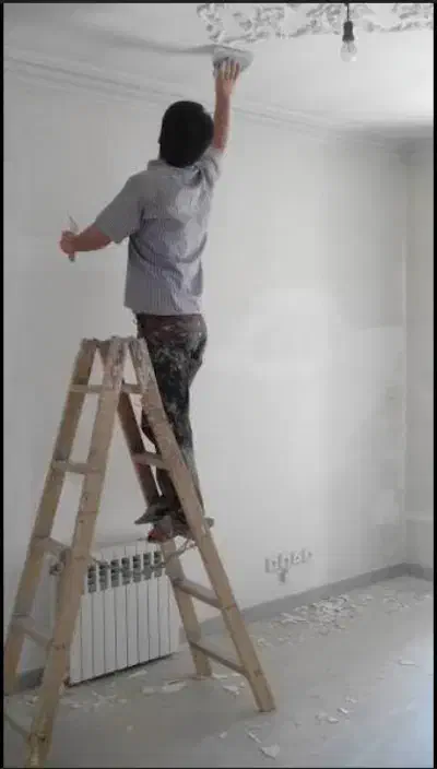 نقاشی ساختمان، درب و پنجره ونرده(چوبی وفلزی)|خدمات پیشه و مهارت|بم, |دیوار