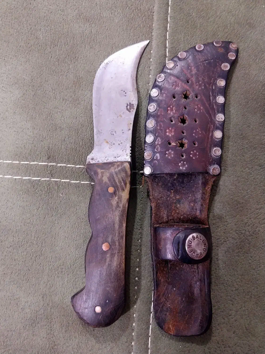 چاقو قدیمی کلکسیونی ممد طلا|کلکسیون اشیاء عتیقه|شریف‌آباد, |دیوار