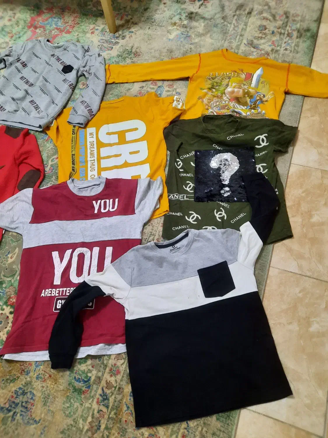 تعدادی لباس تمیز مناسب ۱۰ و ۱۱ سال|کفش و لباس بچه|لاهیجان, لیالستان|دیوار