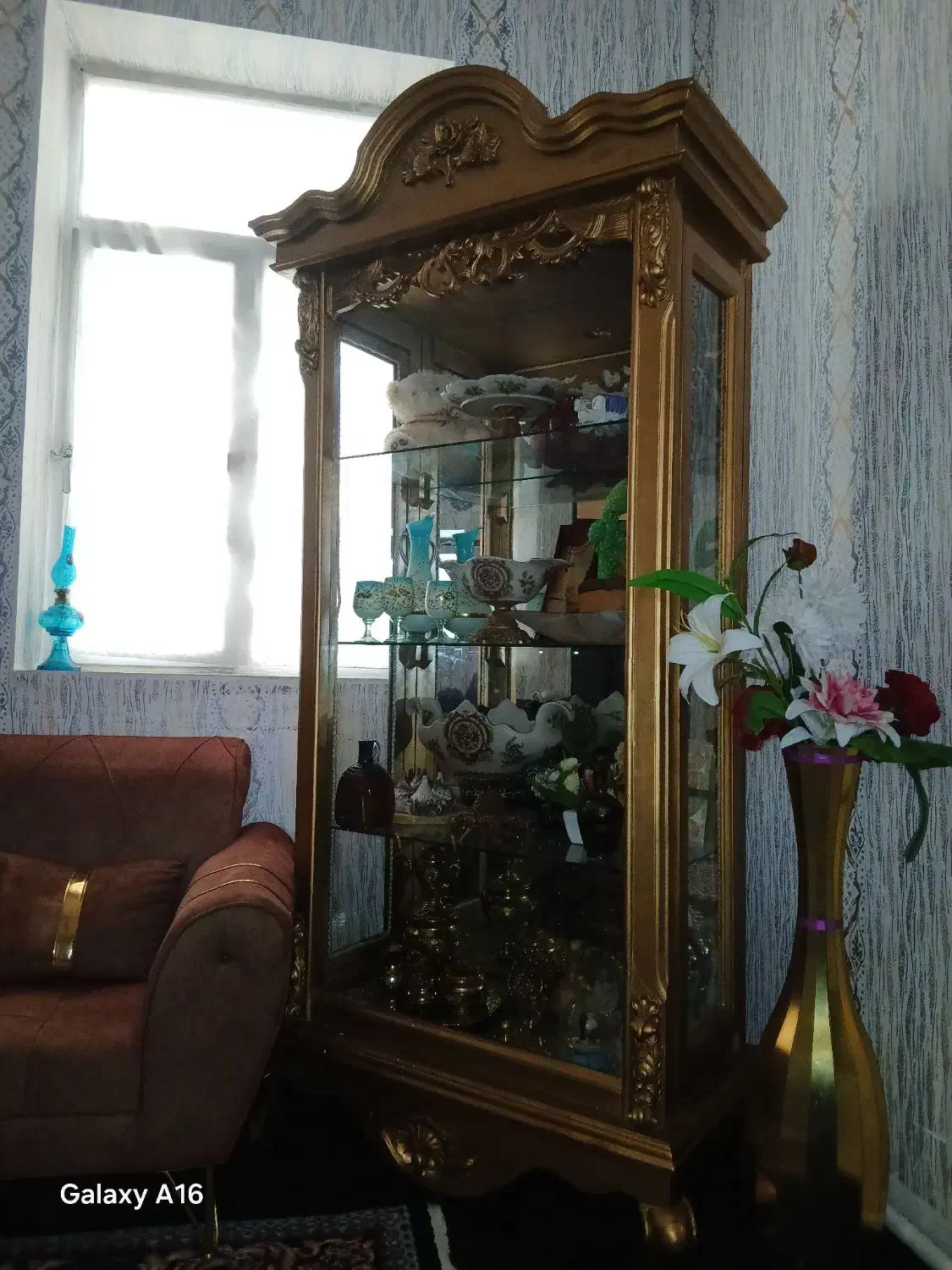 بوفه چوبی طلای|بوفه، ویترین، کنسول|شوط, |دیوار