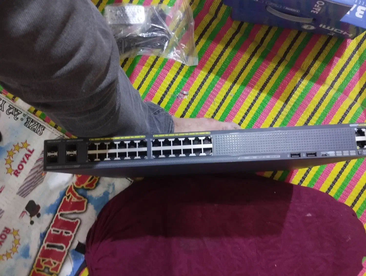 سوعیچ ۲۴پورت سیسکو نونو آکبند|مودم و تجهیزات شبکه|کرج, خلج آباد|دیوار